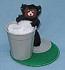 Annalee 4" Curious Bear Cub in Trash Can - Mint - 244102