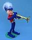 Annalee 9" Blue Marching Band Elf - Mint - 250209