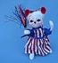 Annalee 6" Patriotic Girl Mouse - Mint - 250908