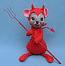 Annalee 12" Devil Mouse with Pitchfork - Mint / Near Mint - 289584