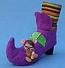 Annalee 5" Peek a Boo Witches Shoe Mouse - Mint - 300711