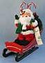 Annalee 9" Santa in Sleigh - Mint - 502503