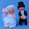 Annalee 3" Bride & Groom Wedding Cake Topper - Mint - 030687oohxo