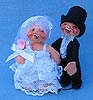 Annalee 3" Bride & Groom Wedding Cake Topper - Mint - 030687ooxo