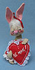Annalee 7" Be Mine Valentine Bunny - Mint - 033584x