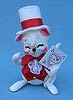 Annalee 6" Valentine Boy Mouse with Card - Mint - 034105