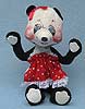 Annalee 10" Valentine Sweetheart Girl Panda Bear - Mint - Signed - 035086s