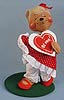 Annalee 10" Valentine Girl Bear Holding Heart - Mint - 035595xx