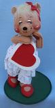 Annalee 10" Baby Cakes Valentine Bear Holding Heart - Mint - 035596sqtong