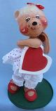 Annalee 10" Baby Cakes Valentine Bear Holding Heart - Mint - 035596tong