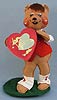 Annalee 10" Lover Boy Bear Holding Heart - Mint - 035696