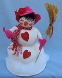 Annalee 10" Sweetheart Snowman - Mint / Near Mint - 036098xa