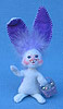 Annalee 3" Lavender Bunny with Basket - Mint - 050106ox
