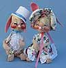 Annalee 7" E.P. Boy & Girl Bunny - Mint - 0615-0610-93sqx