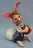 Annalee 7" Country Boy Bunny with Apple - Near Mint - 062595ox