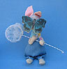 Annalee 7" Country Boy Bunny with Butterfly & Net - Excellent - 0625a
