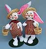 Annalee 12" Country Boy & Girl Bunny - Mint - Test Run - 0638-0639-01