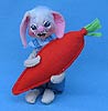 Annalee 7" Country Boy Bunny with Carrot - Mint - 064083
