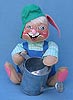 Annalee 12" Benny Bunny with Galvanized Watering Can  - Mint - 067299gal