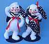 Annalee 12" Sailor Boy & Girl Bunnies - Mint - 0674-0673-00