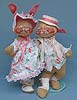 Annalee 18" E.P. Boy & Girl Bunny - Near Mint - 0715-0710-89a