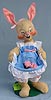 Annalee 18" Country Girl Bunny with Flowers - Mint - 072085