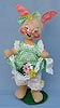 Annalee 18" Country Girl Bunny with Flowers - Mint - 1988 - 072088