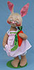 Annalee 18" Country Girl Bunny with Vegetables - Mint - 072093xx