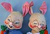 Annalee 18" Country Boy & Girl Bunny with Vegetables - Mint - 0725-0720-93sqx