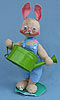 Annalee 18" Country Boy Bunny with Watering Can - Mint - 1986 - 073086def