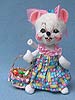 Annalee 6" Spring Girl Mouse with Easter Basket- Mint - 085104