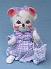 Annalee 6" Spring Girl Mouse with Purse - Mint - 085105