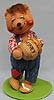 Annalee 10" Country Boy Bear with Honey Jar - Excellent - 094397sqa
