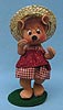 Annalee 8" Country Girl Bear - Mint / Near Mint - 094401