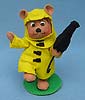 Annalee 8" April Showers Bear with Umbrella - Mint - 094802