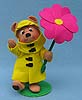 Annalee 8" April Showers Girl Bear - Mint - 094902