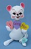 Annalee 6" I Love You Mouse - Mint - 100810