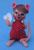 Annalee 6" Sweetheart Boy Mouse Holding Be Mine Heart - Mint - 101208