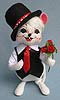 Annalee 8" Valentine Boy Mouse 2013 - Mint - 101213