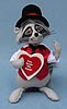 Annalee 6" Valentine Bandit Raccoon - Mint - 101610