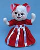 Annalee 9" Valentine Girl Mouse - Mint - 102309