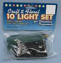 Craft & Floral Battery Operated 10 Multi Colored Light Set - New