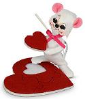 Annalee 3" Piece of My Heart Mouse with Puzzle Piece 2020 - Mint - 110120