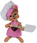 Annalee 6" Sweet Valentine Chef Mouse with Spatula 2021 - Mint - 110621