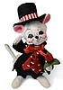 Annalee 6" Valentine Boy Mouse with Rose 2019 - Mint - 110719