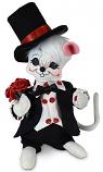 Annalee 6" Sweetheart Boy Mouse with Roses 2020 - Mint - 110820