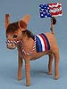 Annalee 7" Patriotic Donkey with VOTE Sign - Mint - Prototype - 112503