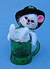 Annalee 3" Bottoms Up Mouse in Mug - Mint - 150008