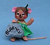 Annalee 3" Blarney Girl Mouse - Mint - 150009