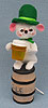 Annalee 3" Cheers To You Mouse - Mint - 150112